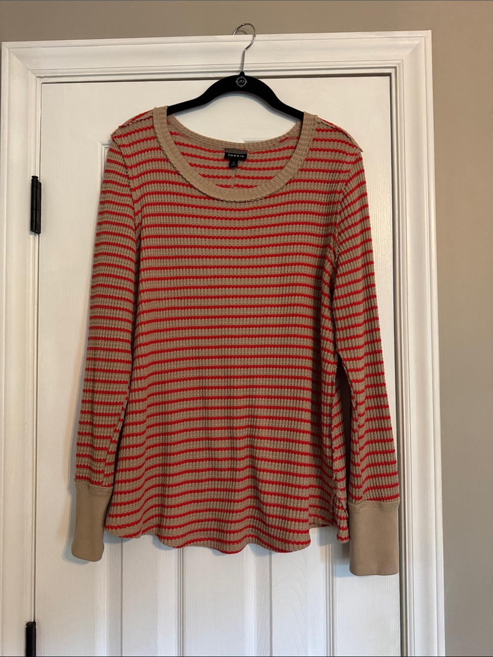 EUC Long Sleeve Waffle Knit Top